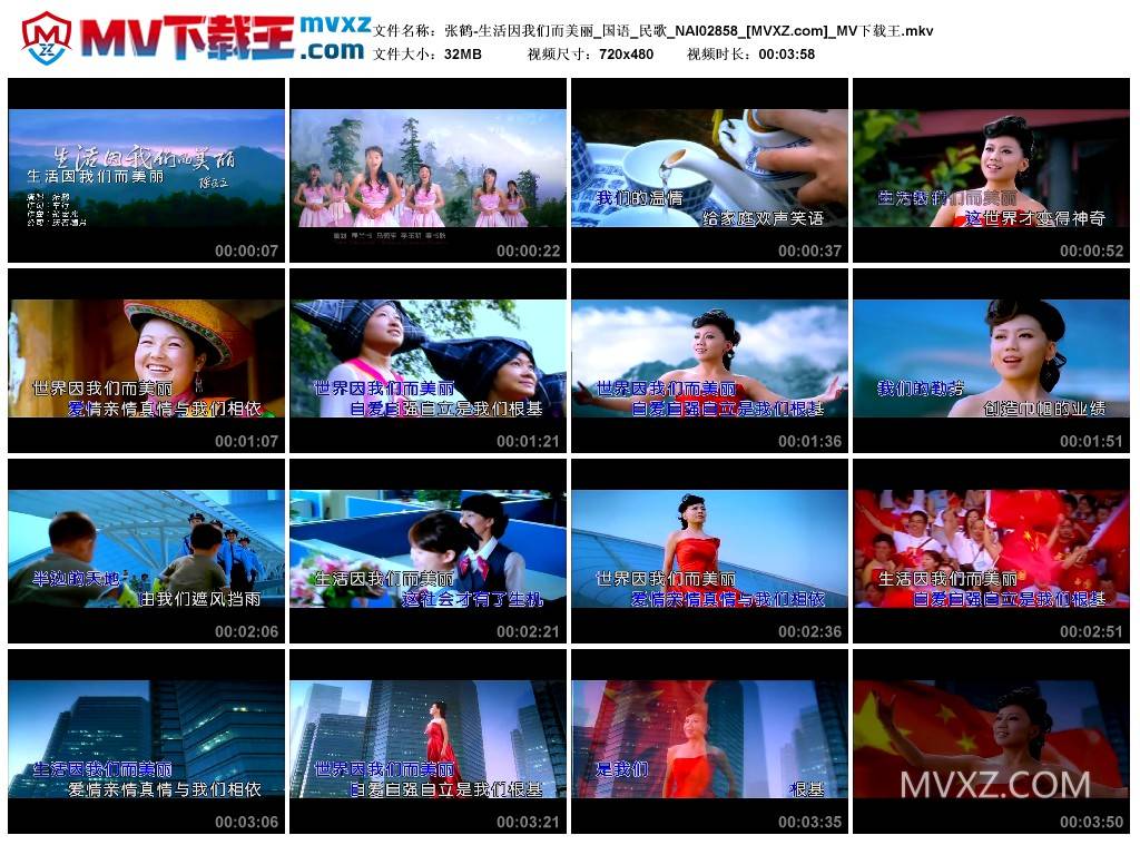 张鹤-生活因我们而美丽_国语_民歌_NAI02858